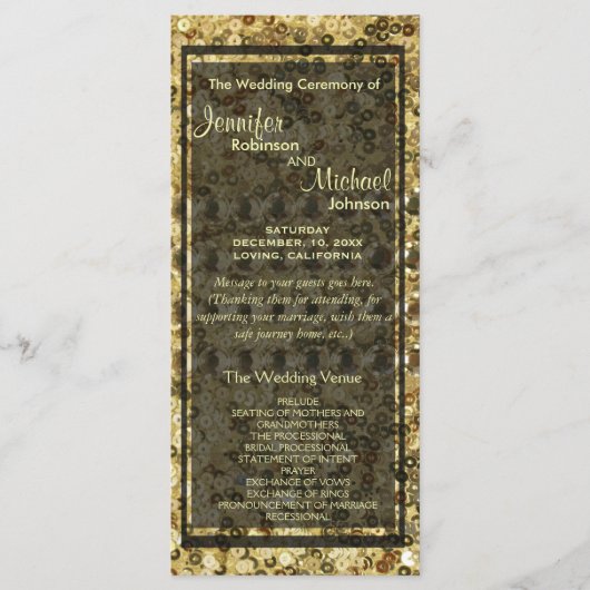 Faux Diamond and Gold Glitter look Programma (Voorkant)
