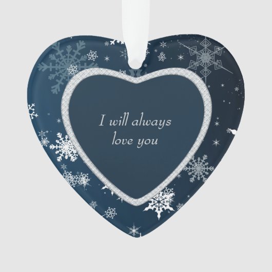 Faux Diamond Heart Flocon De Neige Vous Me Mariere (devant)