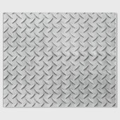 Faux Diamond Plating Background Cadeaupapier (Vlak)
