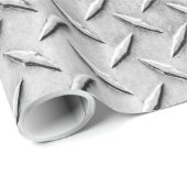 Faux Diamond Plating Background Cadeaupapier (Rol Hoek)