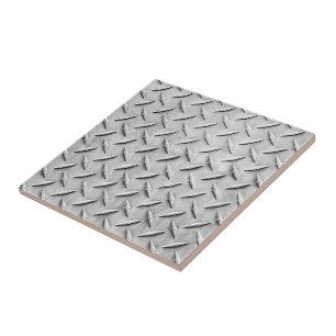 Faux Diamond Plating Background Tegeltje