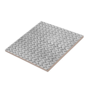 Faux Diamond Plating Background Tegeltje