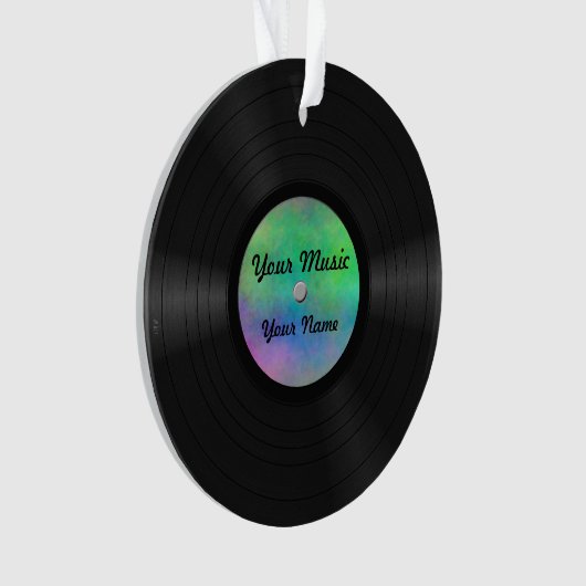 Faux disque vinyle fait sur commande (devant)