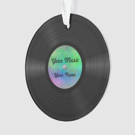 Faux disque vinyle fait sur commande (devant)