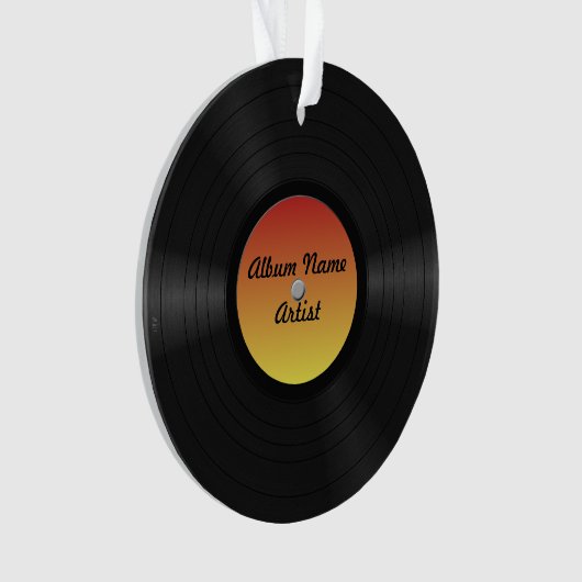 Faux disque vinyle fait sur commande (devant)
