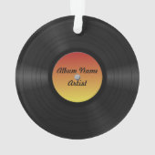 Faux disque vinyle fait sur commande (dos)