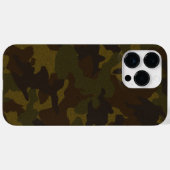 Faux doek bruin & groen camo achtergrond militair Case-Mate iPhone case (Achterkant (horizontaal))