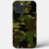 Faux doek groen camo militaire camouflagepatroon Case-Mate iPhone case (Achterkant)