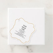 Faux doré Trim, Étiquettes cadeaux carrées fantais (En situation)