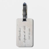 Faux Driftwood Bagagelabel (Achterkant verticaal)