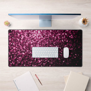 Faux éclat rose foncé scintille