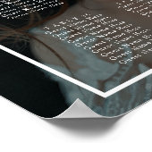 Faux Effect Overlay Foto bruiloft Zitten Poster (Hoek)