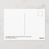 Faux-Egyptian sphinx, Londres UK Carte postale (Dos)