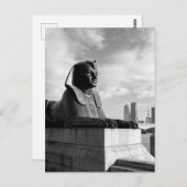 Faux-Egyptian sphinx, Londres UK Carte postale (Devant / Derrière)