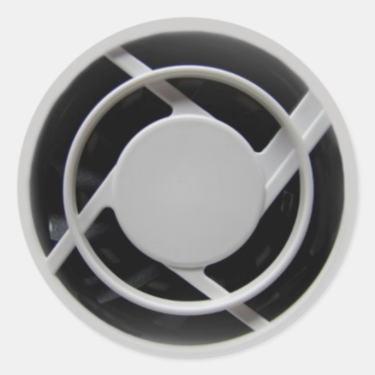 Faux Electronics Cooling Fan Ronde Sticker (Voorkant)