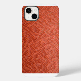 Faux En Cuir Orange. Coque iphone personnalisé