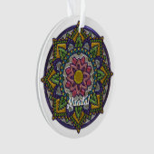 Faux Enamel Mandala Monogrammé (devant)