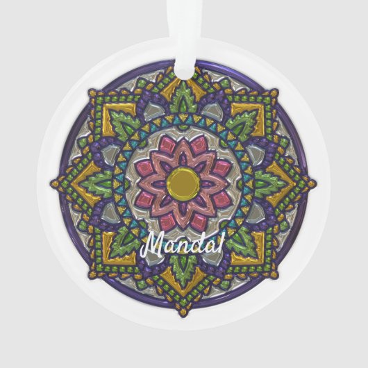 Faux Enamel Mandala Monogrammé (dos)