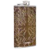 Faux Engraved Copper Design Heupfles (Rechts)