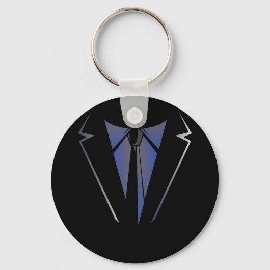 Faux Fake Tuxedo Suit Vest en stropdas Independenc Sleutelhanger (Voorkant)