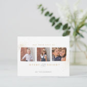 Faux Faux Foil de Noël - Carte postale Vacances (Debout devant)