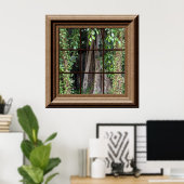 Faux Fenêtres Affiche Vue De L'Arbre Oeuvre Murale (Bureau à domicile)