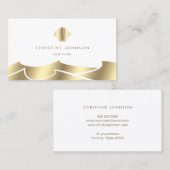 faux feuil vagues carte de visite de coquillages d (Devant / Derrière)