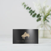 faux feuille d'or effet piano carte de visite (Debout devant)