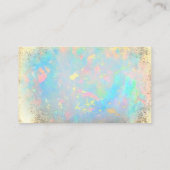 faux feuille d'or lotus merci carte de visite (Dos)