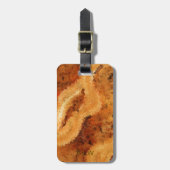 Faux fineer hout bagagelabel (Voorkant verticaal)