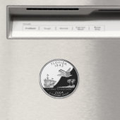 Faux Florida State Quarter Magneet (Insitu (Vaatwasser))