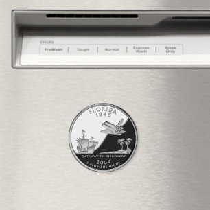 Faux Florida State Quarter Magneet