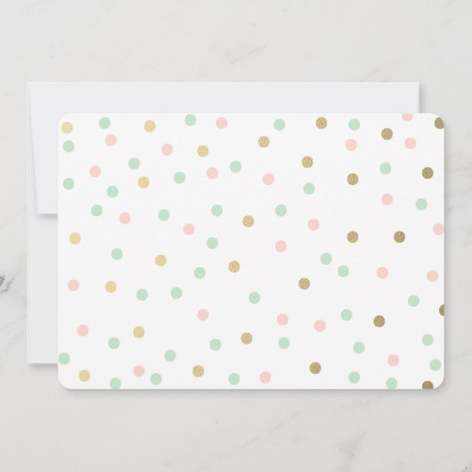 Faux Foil Confetti | Invitation à l'obtention du d (Dos)