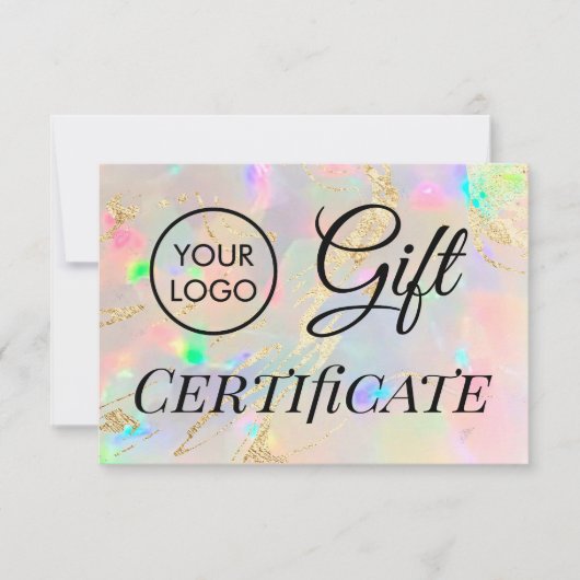 faux foil details opa gift certificaat (Voorkant)