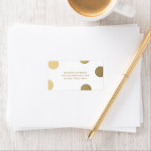 Faux Foil Dots | Étiquette d'adresse de remise de  (En situation)