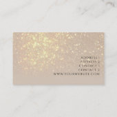 faux foil drift glitter background visitekaartje (Achterkant)
