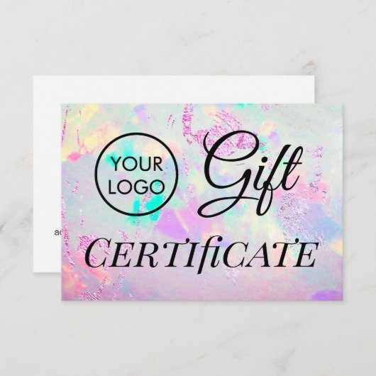 faux foil opal gift (Voorkant / Achterkant)