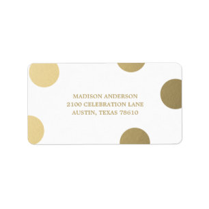 Faux Foil Stippen   Etiket adres Afstuderen