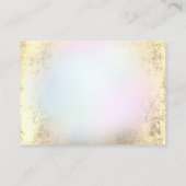 Faux folie en Pastel Cloud Dank je kaart Visitekaartje (Achterkant)