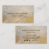 faux folie gold visitekaartje (Voorkant / Achterkant)