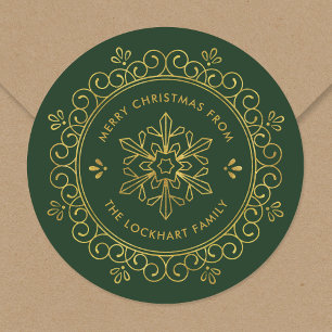 Faux Folie Lijst Gepersonaliseerde Kerstcadeau Tag