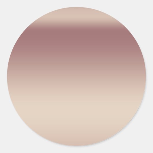 Faux Folie Roos Gold Blank Sjabloon Ronde Sticker (Voorkant)