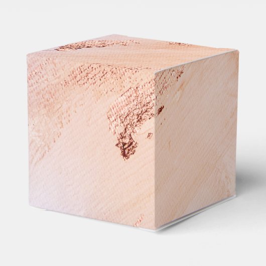 Faux Folie Roos Gold en Serenity Paint Texture Bedankdoosjes (Achterkant)