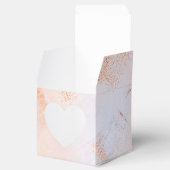 Faux Folie Roos Gold en Serenity Paint Texture Bedankdoosjes (Geopend)