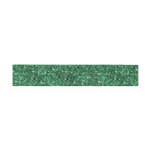 Faux Forest Green Glitter Uitnodigingen Wikkel (Vlak)