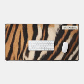 Faux Fourrure Rayure Tigre Gras (Clavier et souris)