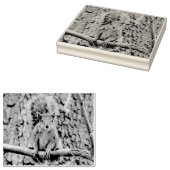 Faux fox eekhoorn 	rubberstempel (Gestempeld)