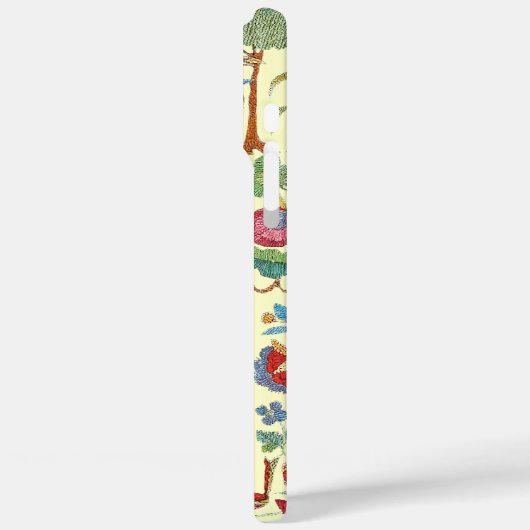  Faux geborduurde Patroon iPhone Case-Mate iPhone Case (Achterkant / Links)