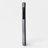 Faux geborsteld aluminium met aangepast monogram Case-Mate iPhone case (Achterkant/links)