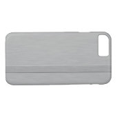 Faux geborsteld metaal met verhoogde streep Case-Mate iPhone case (Achterkant (Horizontaal))